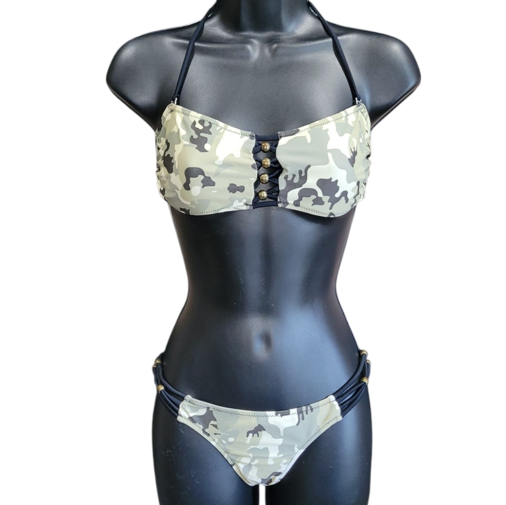 SHEIN camo print bikini Size S